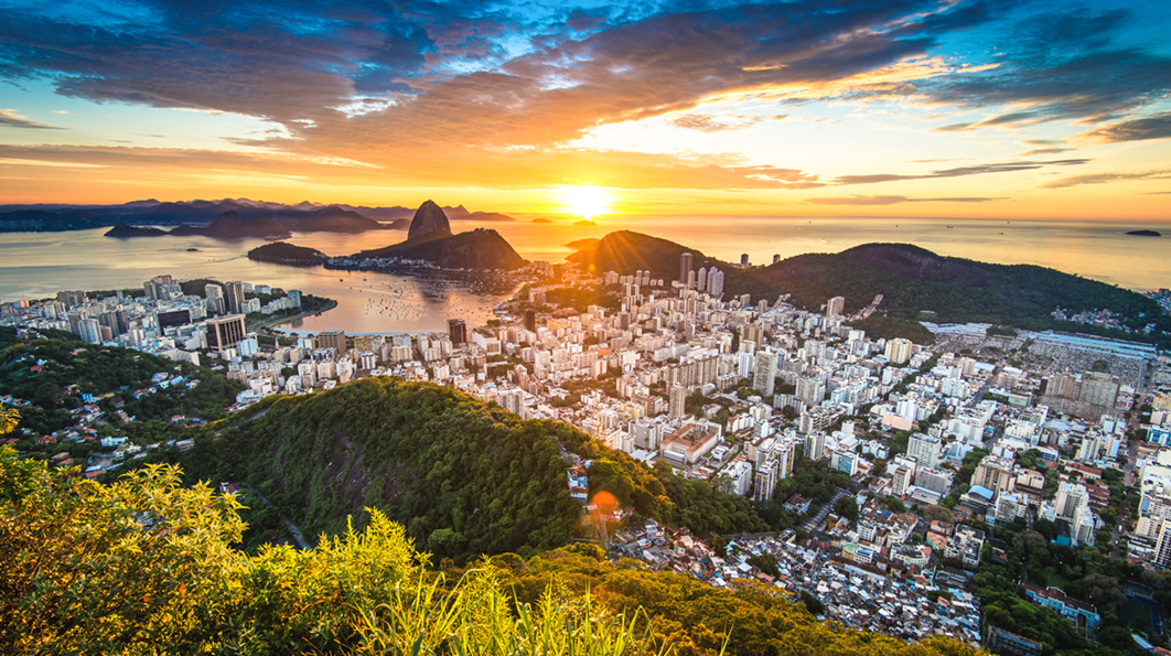 Sonnenuntergang in Rio de Janeiro 