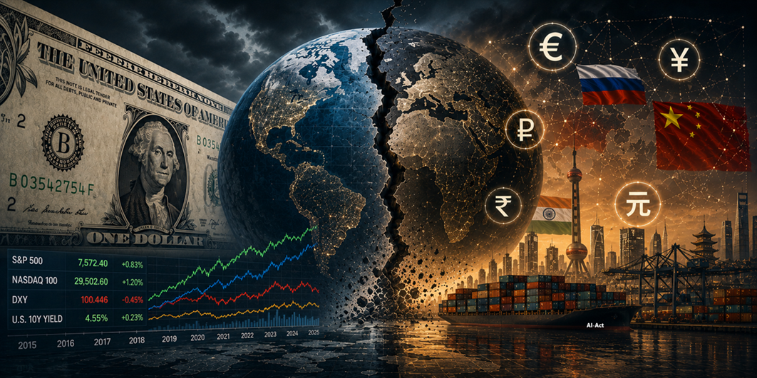 US-Dollar, Weltkugel, Tag und Nacht