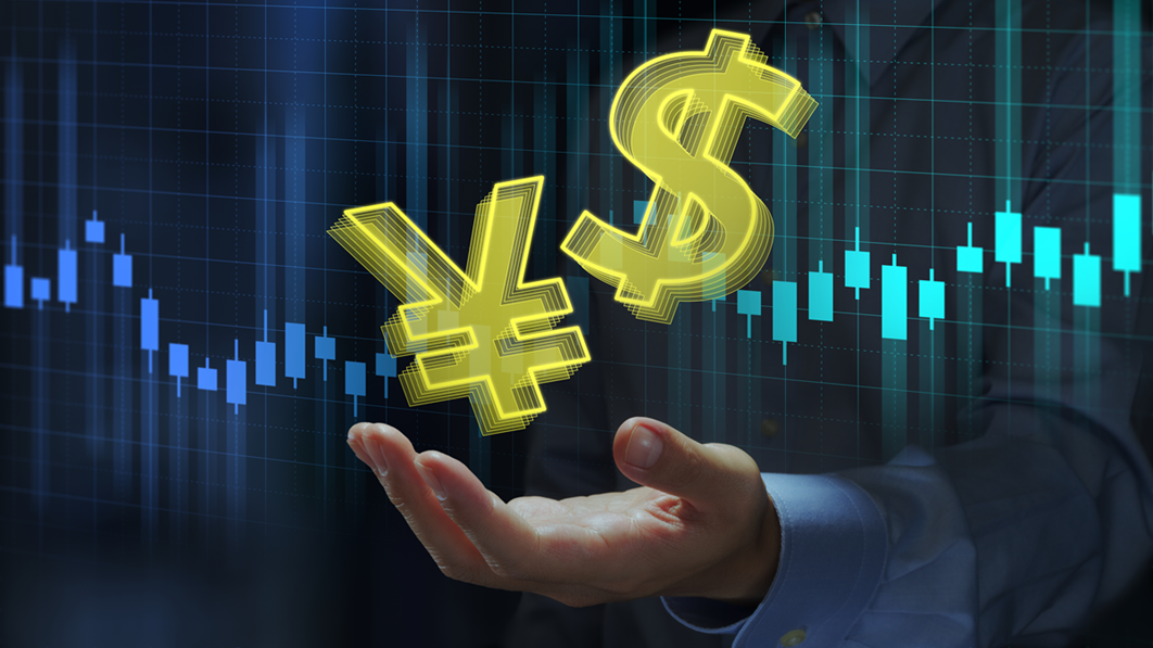 Digitaler Kurs Yen zu US-Dollar